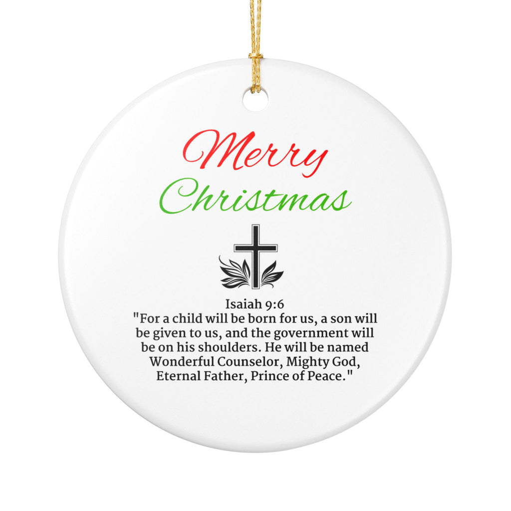 [LOGO+TEXT] Ceramic Church Ornament