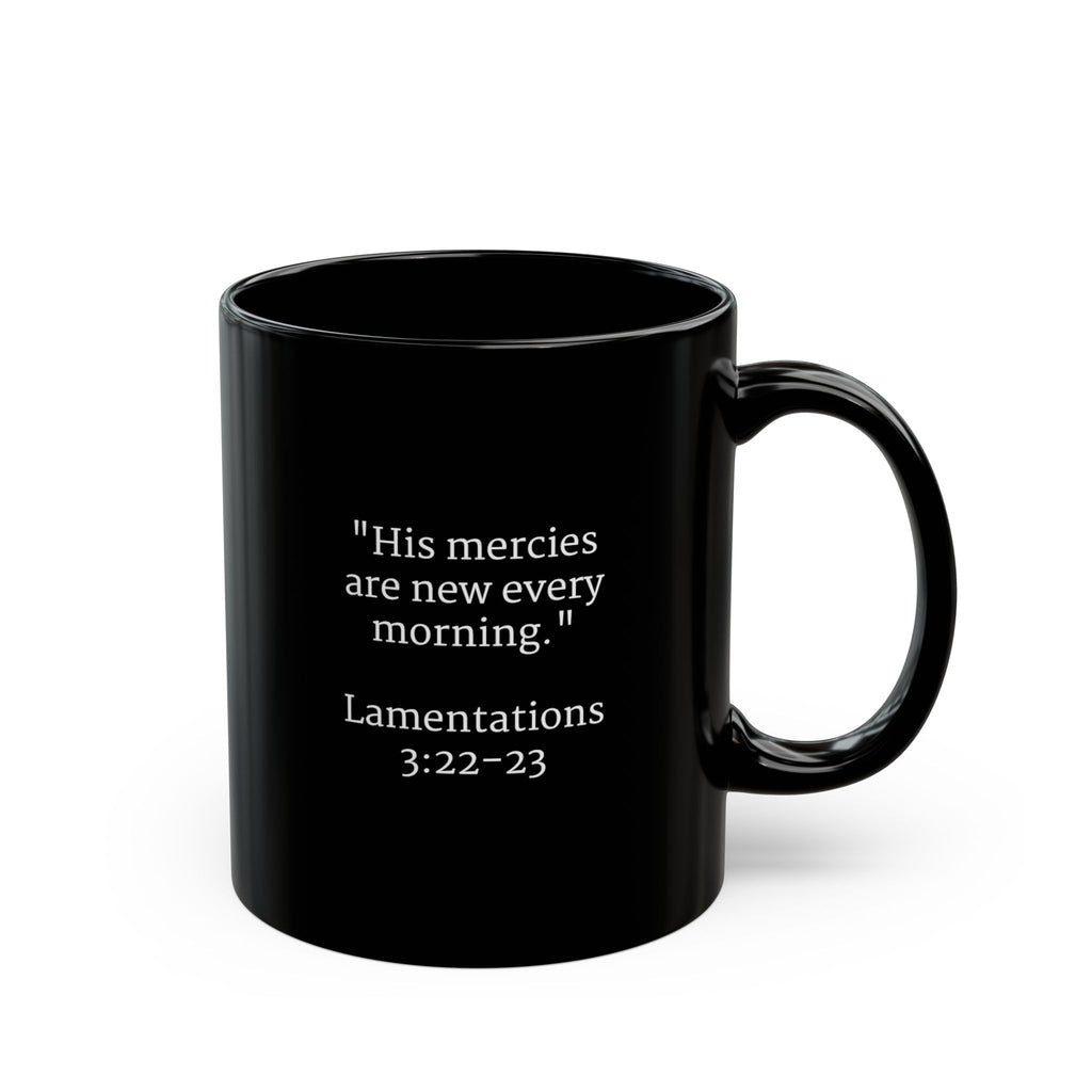 [LOGO+TEXT] Black Ceramic Mug (11oz or 15oz)