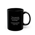 [LOGO+TEXT] Black Ceramic Mug (11oz or 15oz)