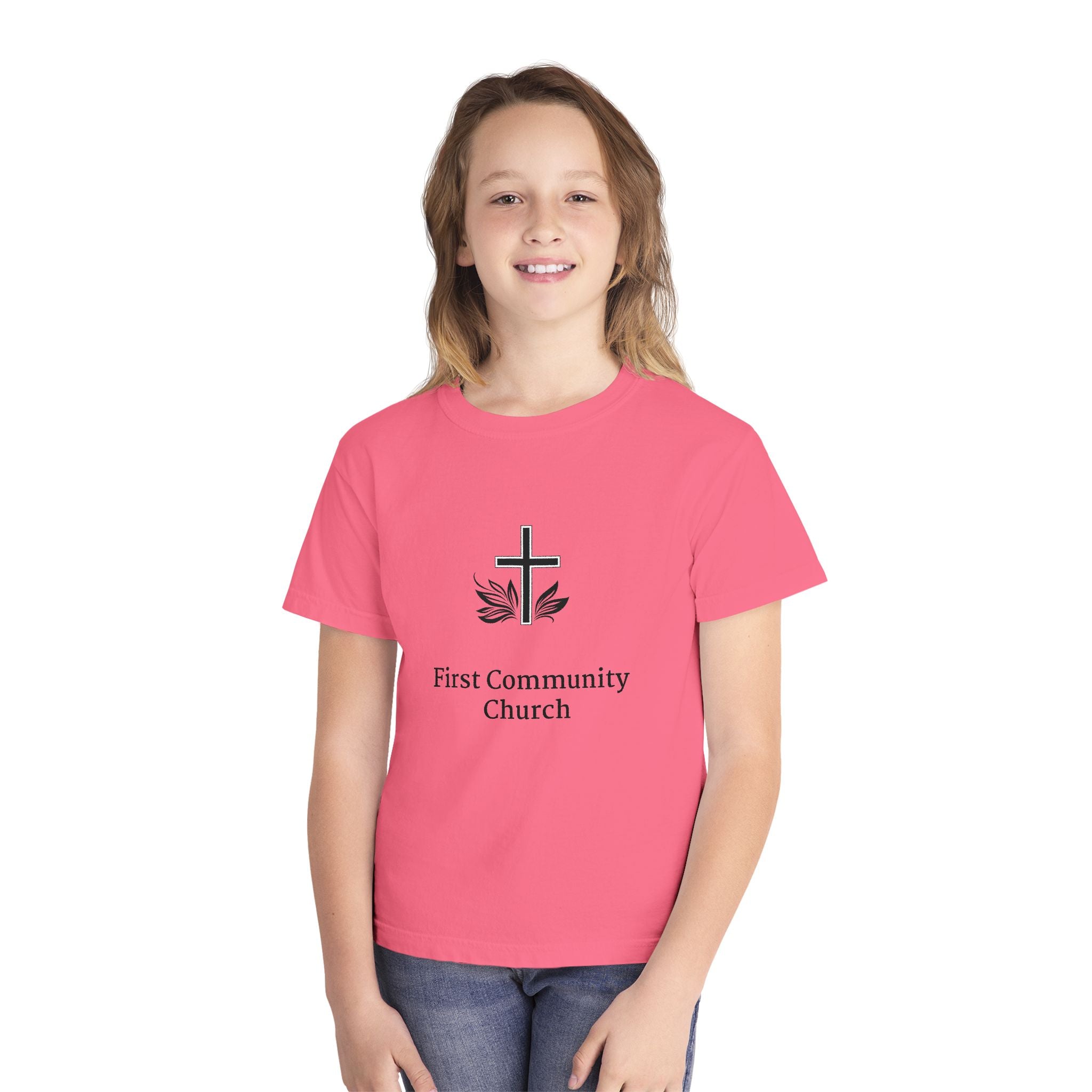 [LOGO+TEXT] Comfort Colors Youth Tee