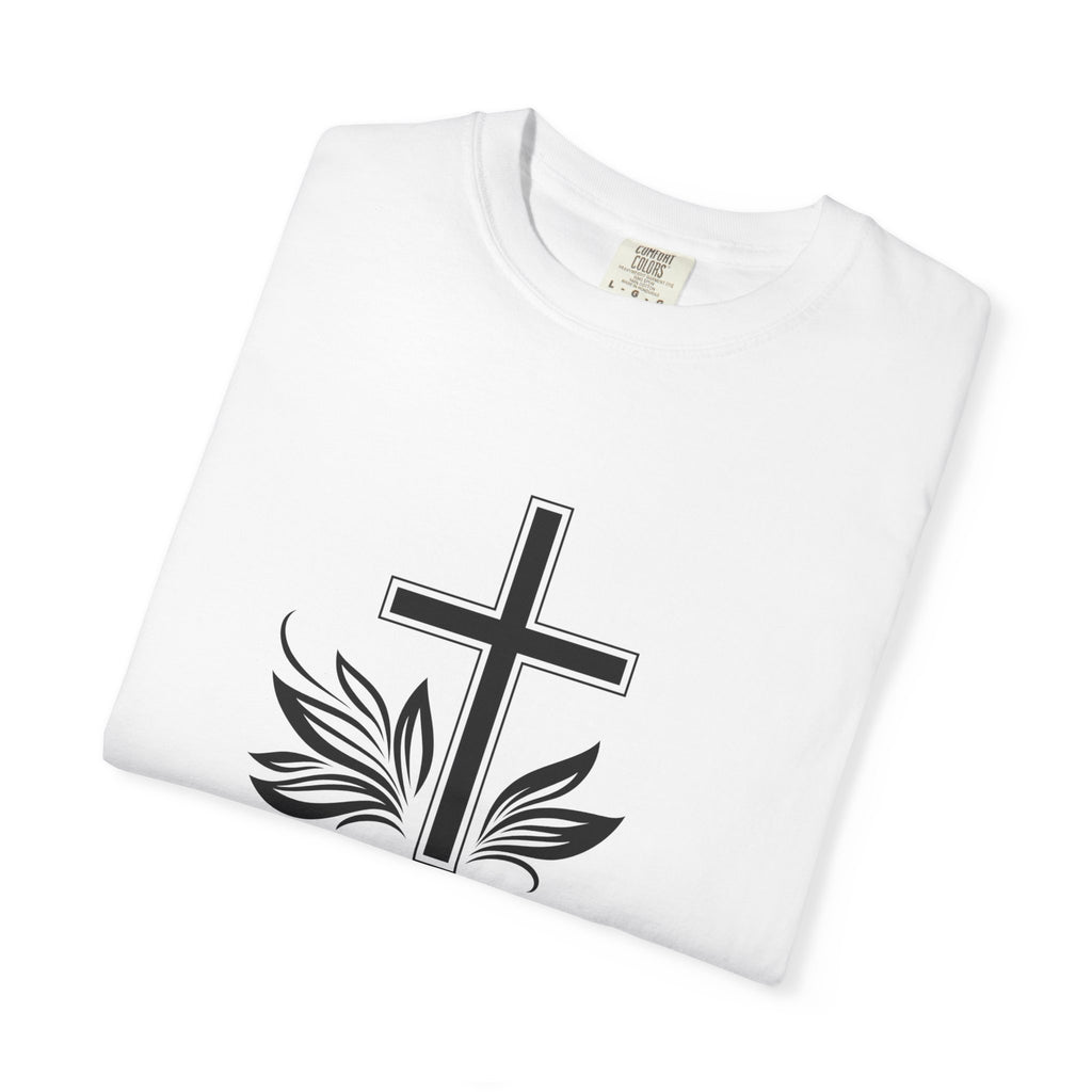 [LOGO+TEXT(FRNT/BCK] — Comfort Colors Tee (The Light That Is Set On The Hill)