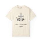 [LOGO+TEXT(FRNT/BCK] — Comfort Colors Tee (The Light That Is Set On The Hill)