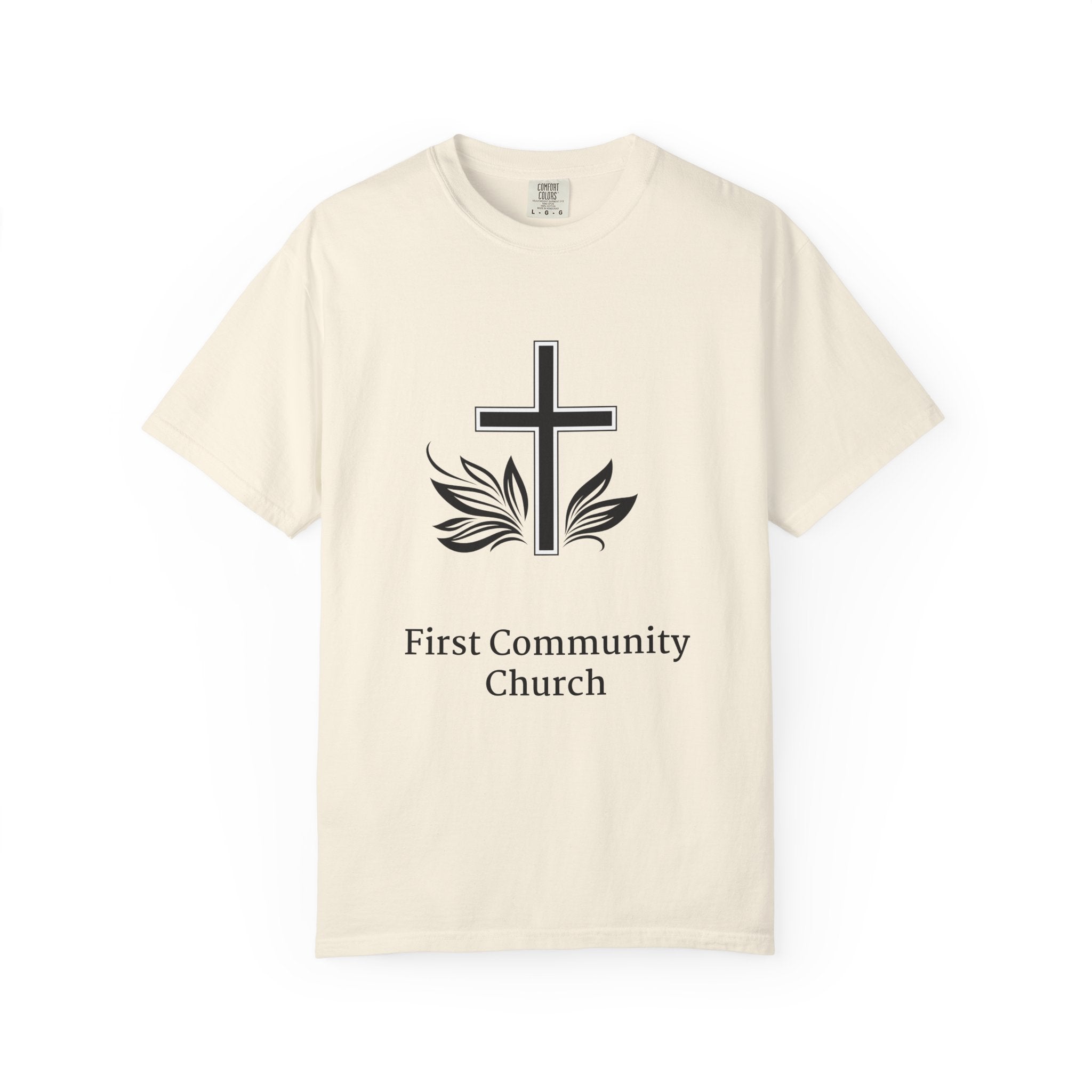 [LOGO+TEXT(FRNT/BCK] — Comfort Colors Tee (The Light That Is Set On The Hill)