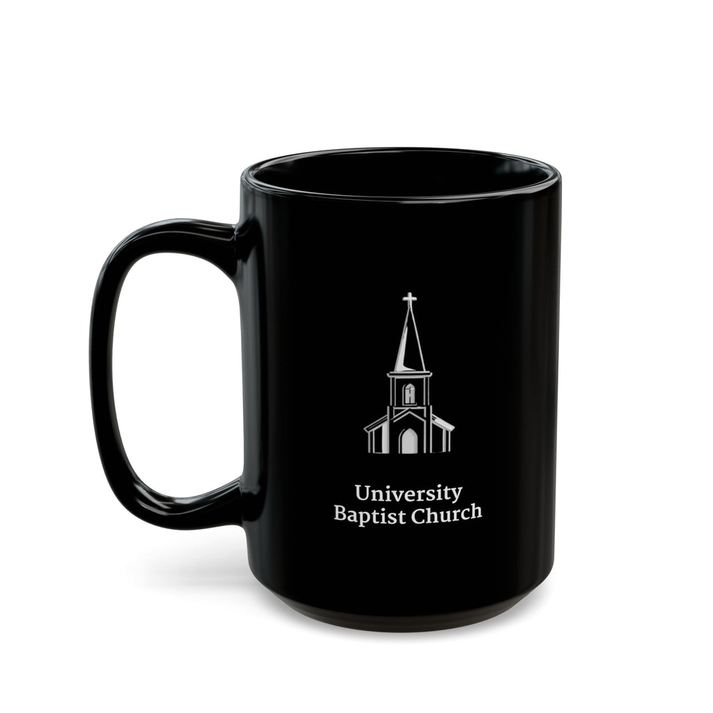 [LOGO+TEXT] Black Ceramic Mug (11oz or 15oz)