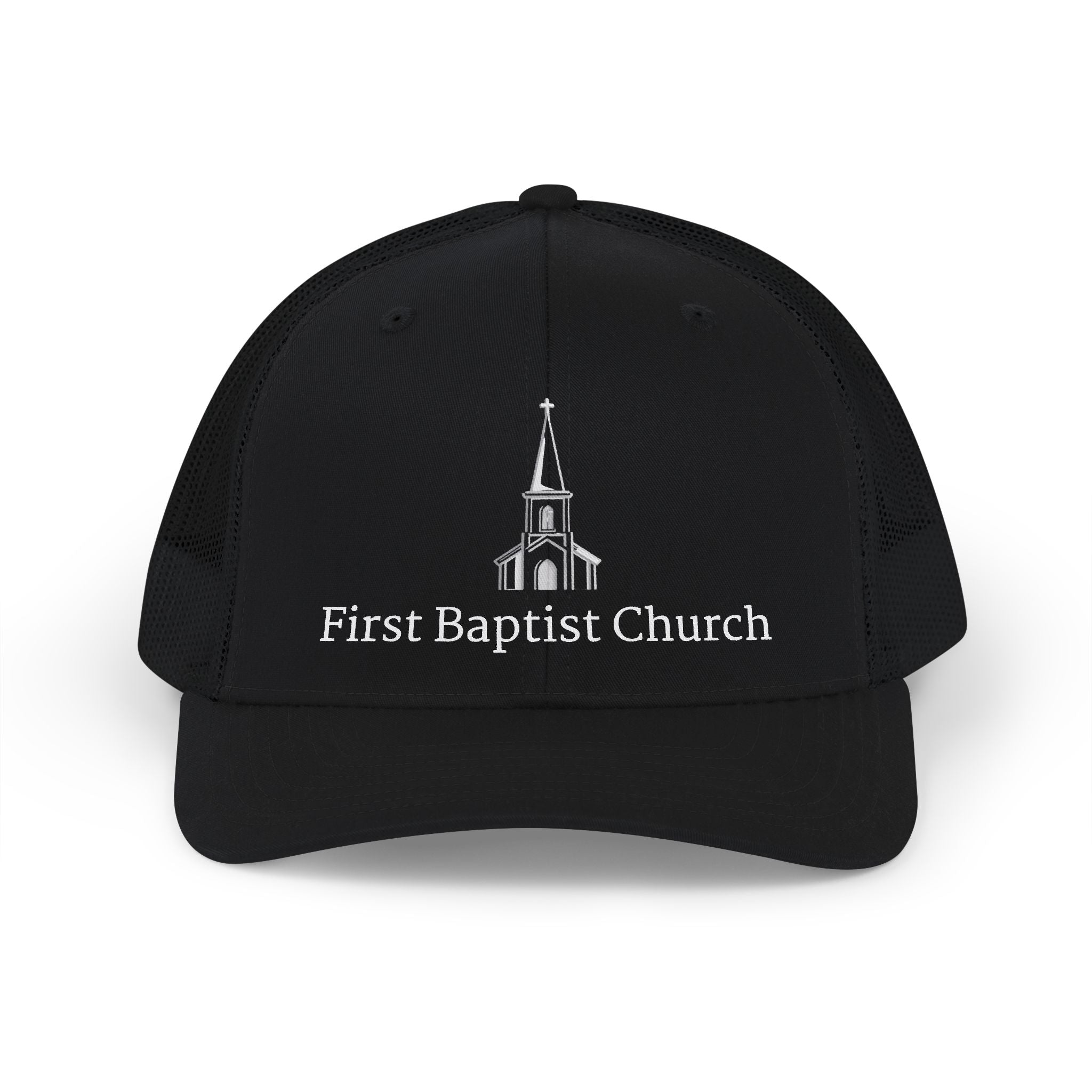 [LOGO+TEXT] Church Trucker Cap — (Richardson)