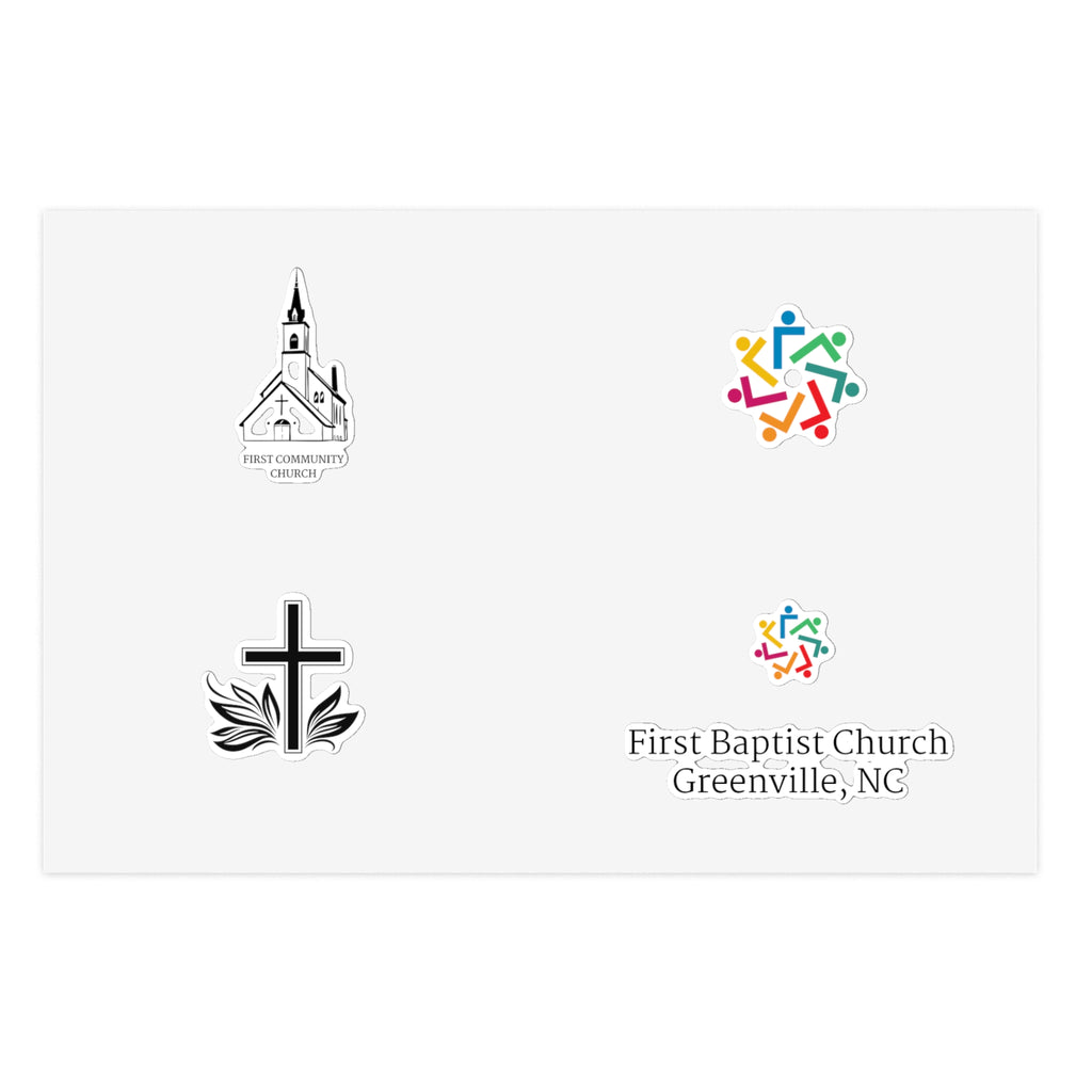 [LOGO+TEXT] Sticker Sheet Bundle, 5pcs