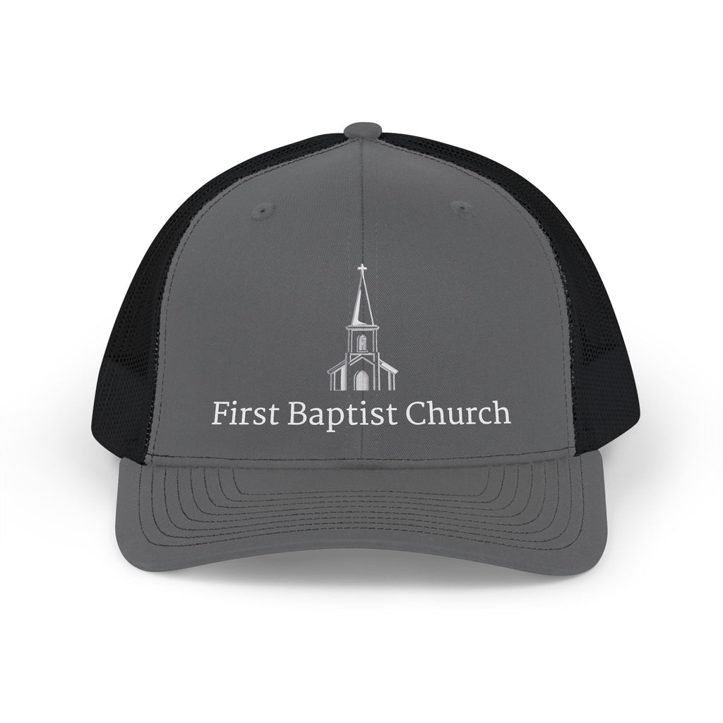[LOGO+TEXT] Church Trucker Cap — (Richardson)