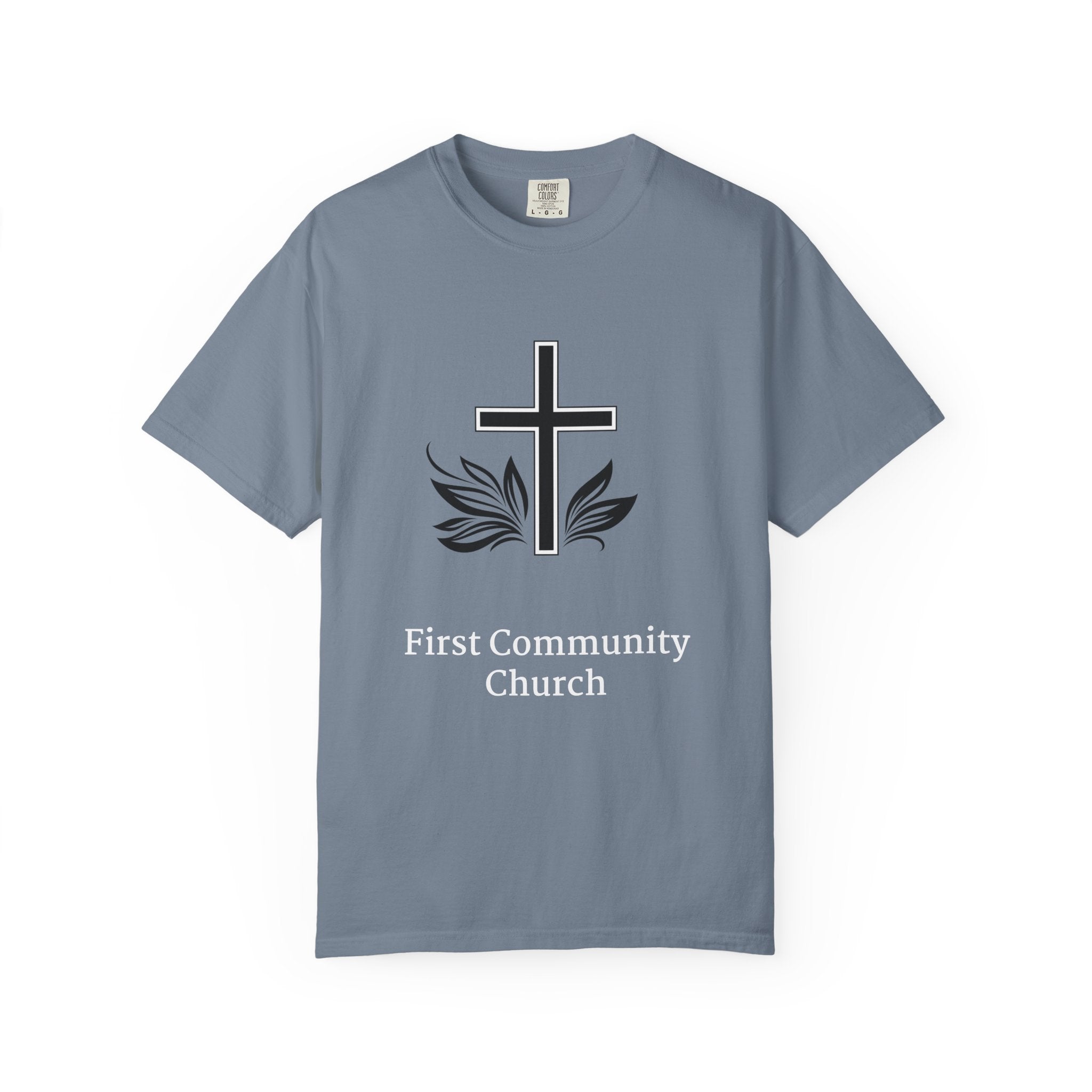 [LOGO+TEXT(FRNT/BCK] — Comfort Colors Tee (The Light That Is Set On The Hill)