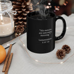 [LOGO+TEXT] Black Ceramic Mug (11oz or 15oz)