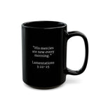 [LOGO+TEXT] Black Ceramic Mug (11oz or 15oz)