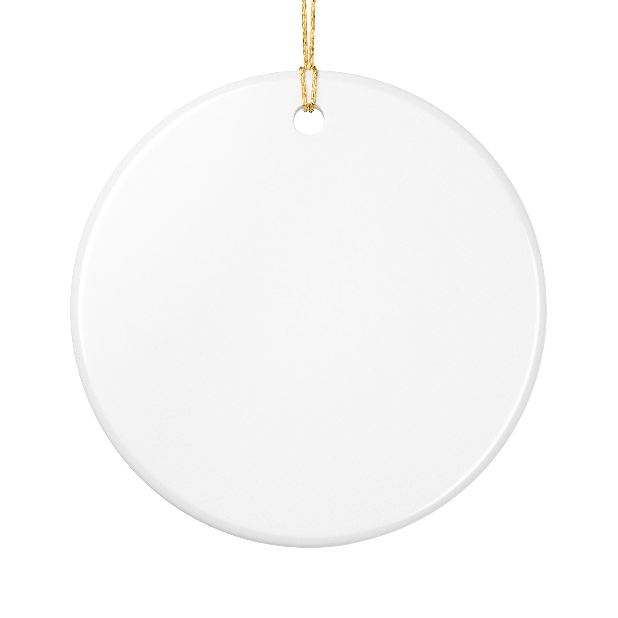 [LOGO+TEXT] Ceramic Church Ornament