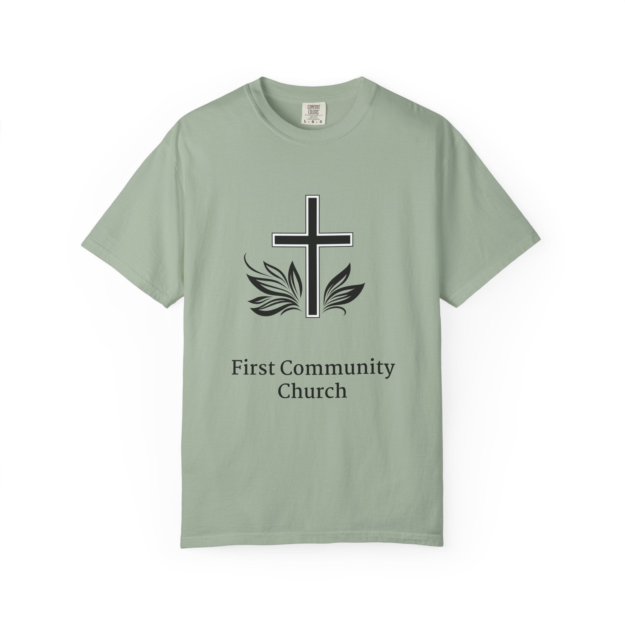 [LOGO+TEXT(FRNT/BCK] — Comfort Colors Tee (The Light That Is Set On The Hill)