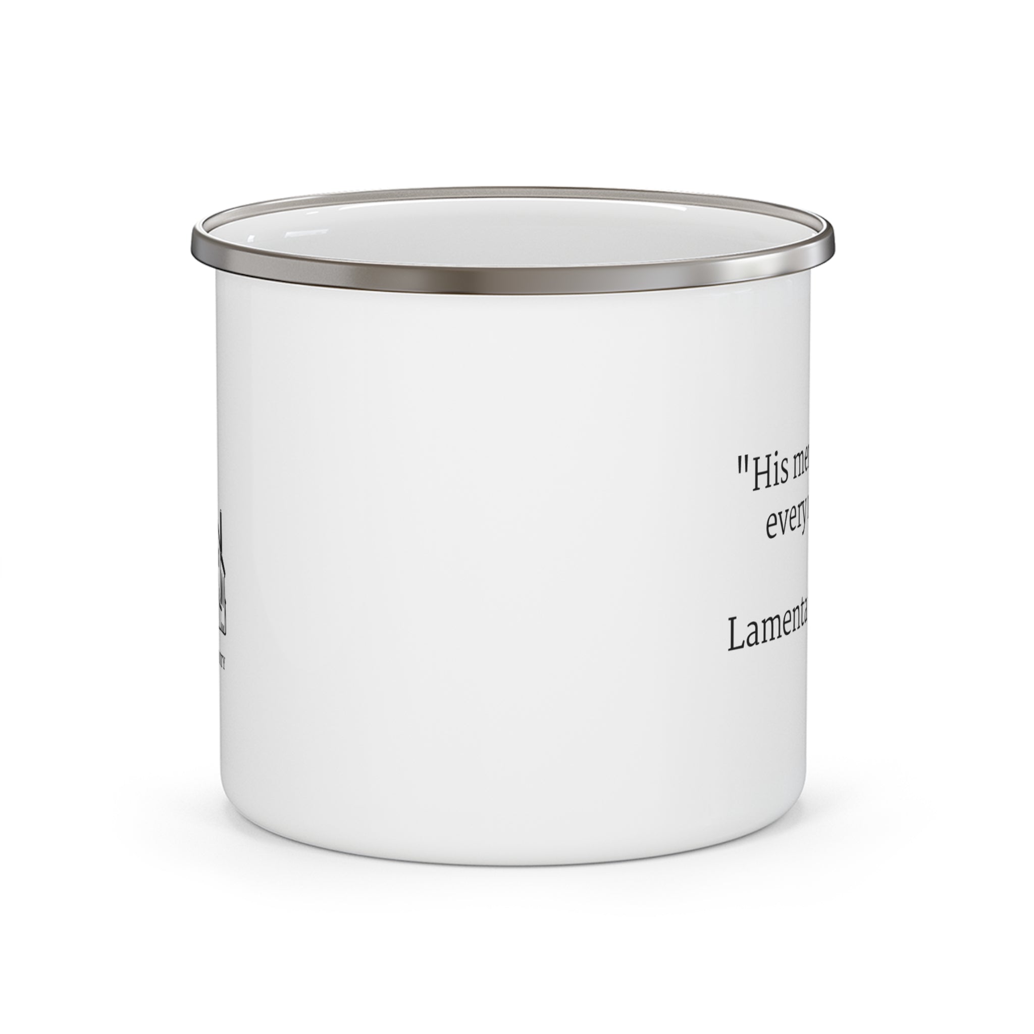 [LOGO+TEXT] Enamel Camping Mug