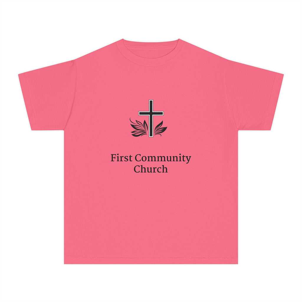 [LOGO+TEXT] Comfort Colors Youth Tee