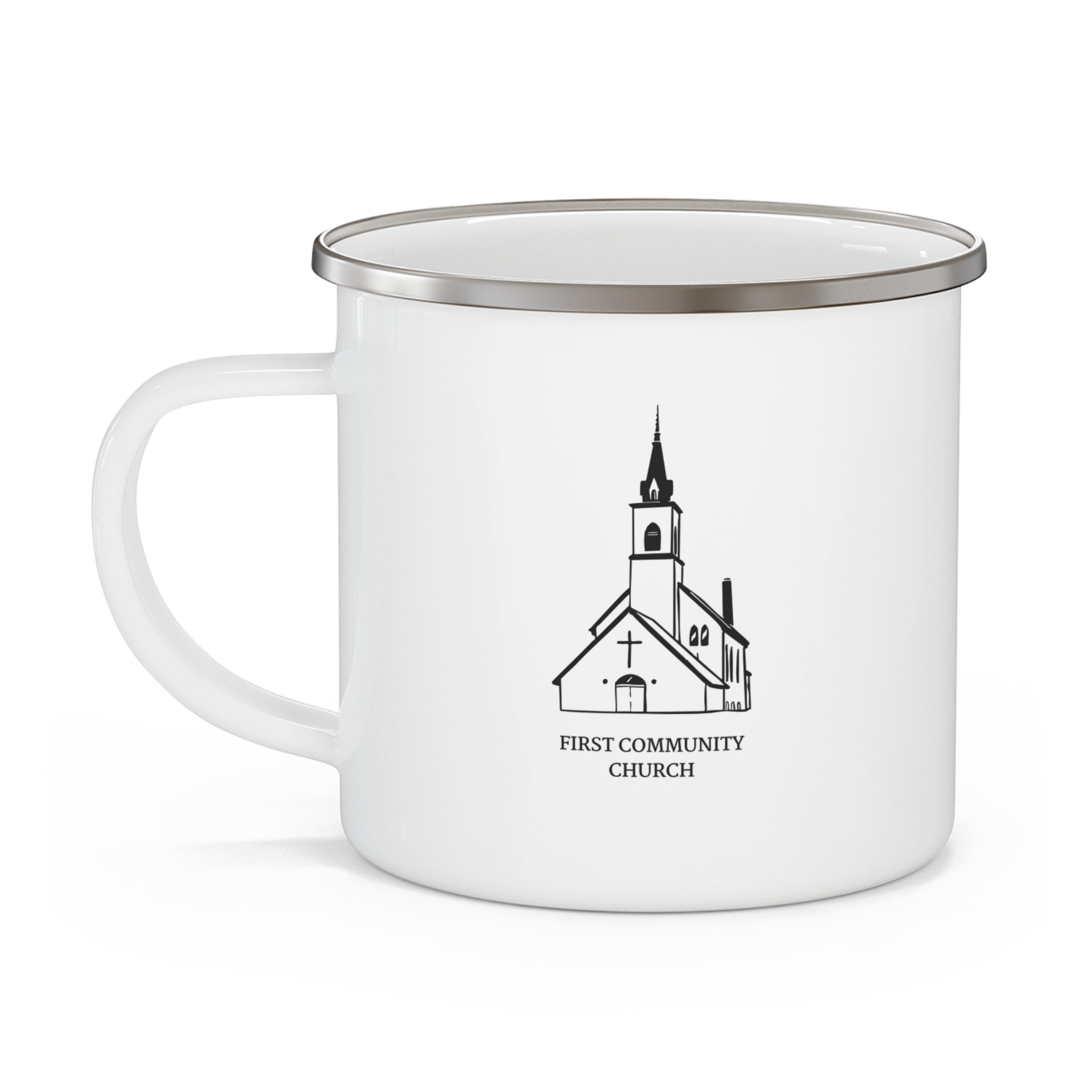 [LOGO+TEXT] Enamel Camping Mug