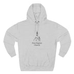 [LOGO+TEXT] Three-Panel Fleece Church Hoodie