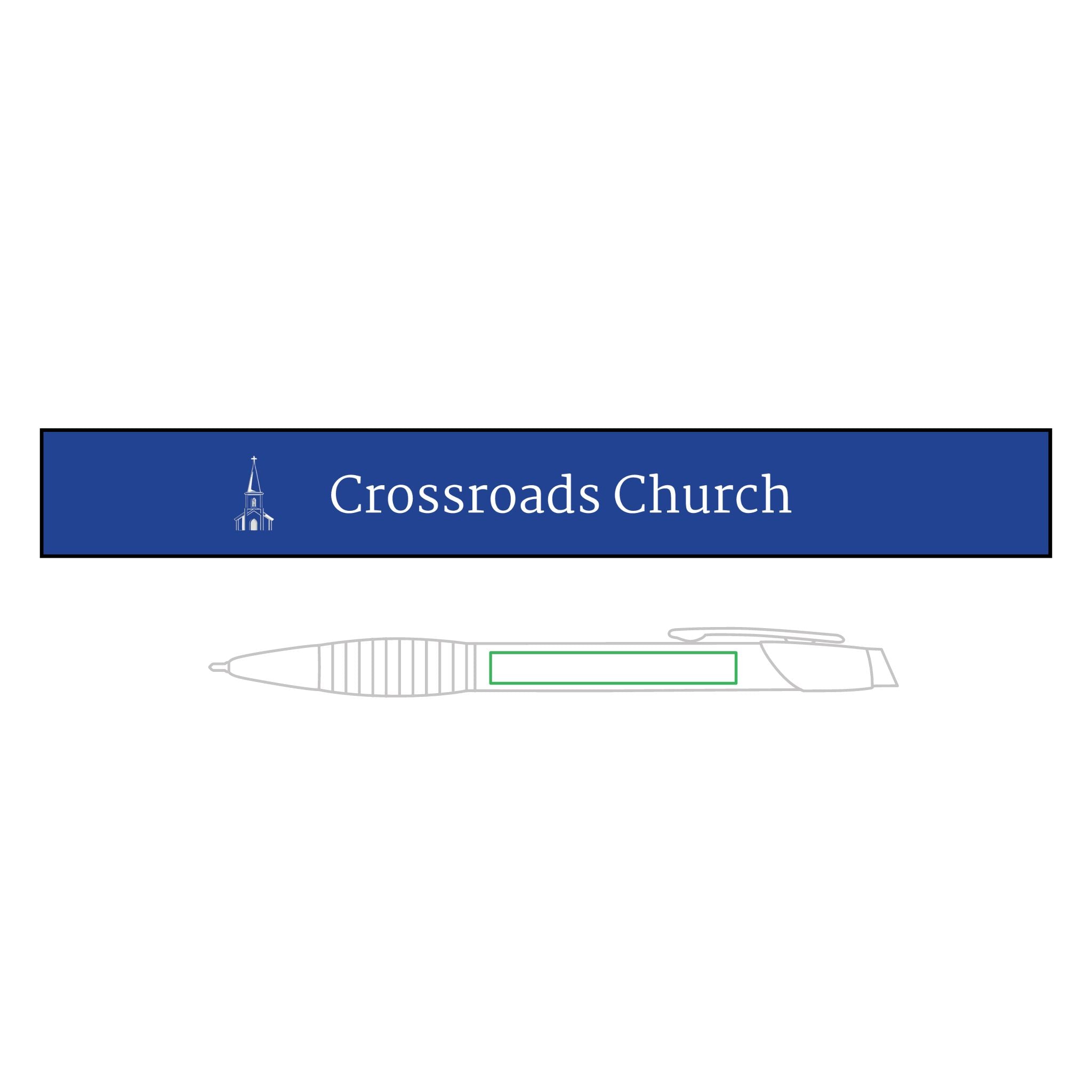 [LOGO+TEXT] Premium Engraved Brass Ballpoint Pen