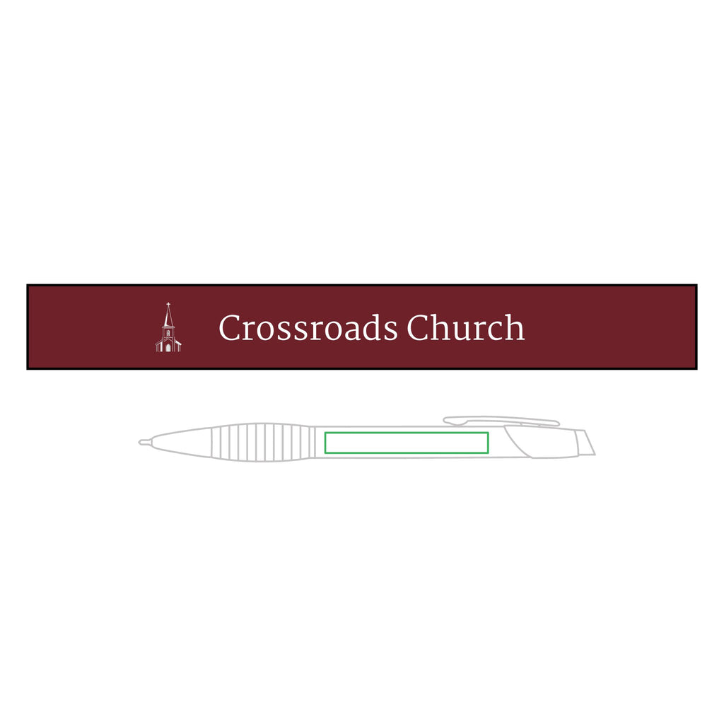 [LOGO+TEXT] Premium Engraved Brass Ballpoint Pen