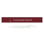 [LOGO+TEXT] Premium Engraved Brass Ballpoint Pen
