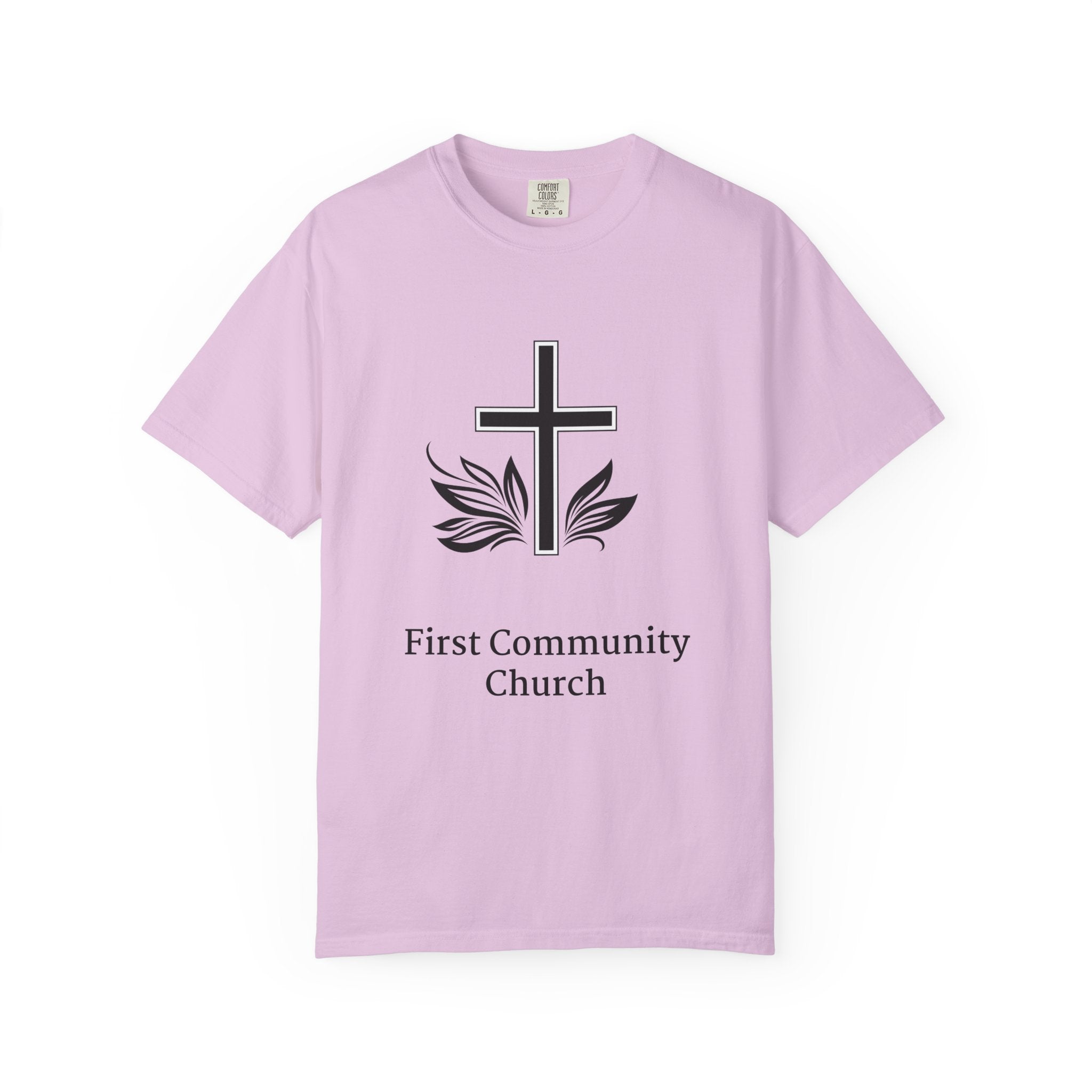 [LOGO+TEXT(FRNT/BCK] — Comfort Colors Tee (The Light That Is Set On The Hill)