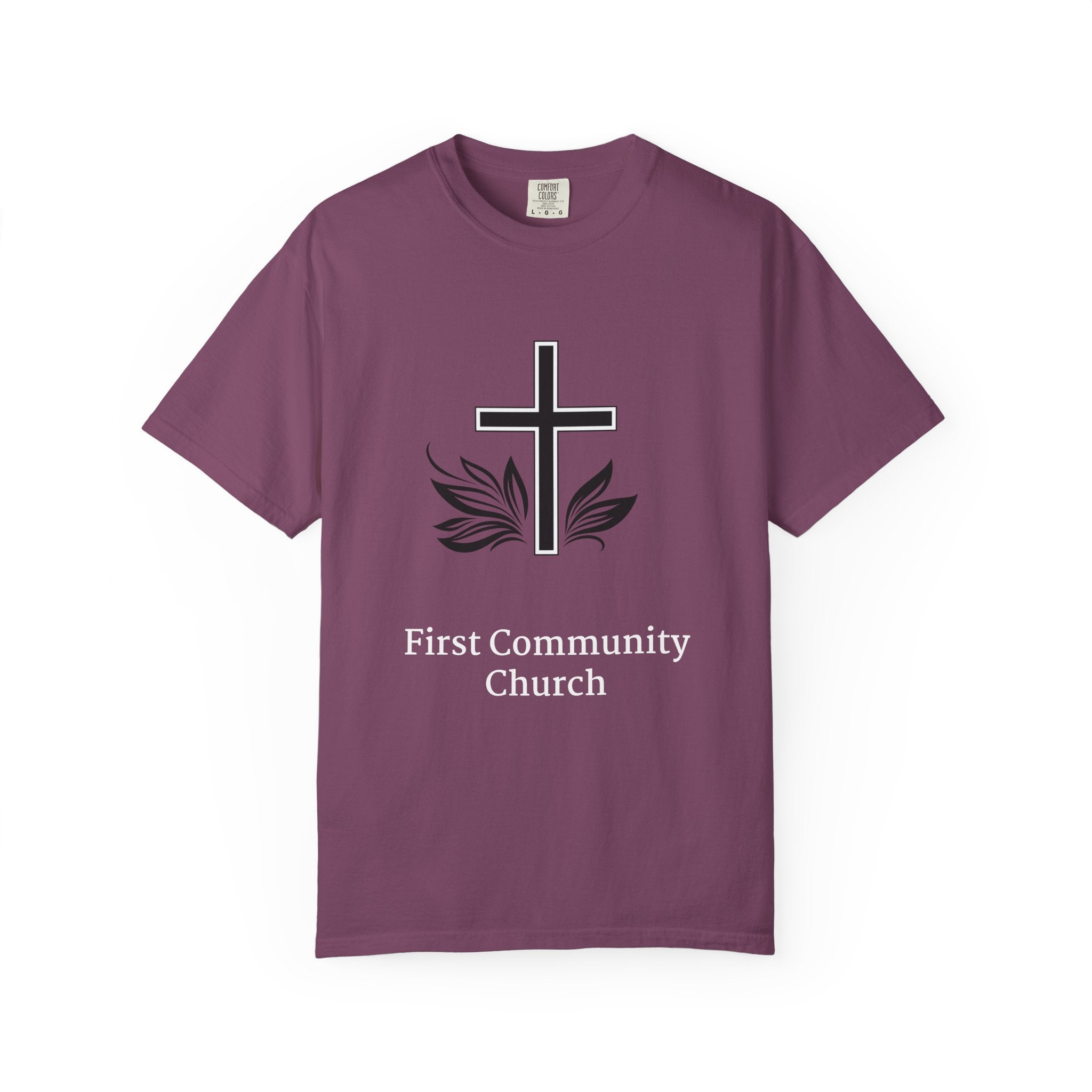 [LOGO+TEXT(FRNT/BCK] — Comfort Colors Tee (The Light That Is Set On The Hill)