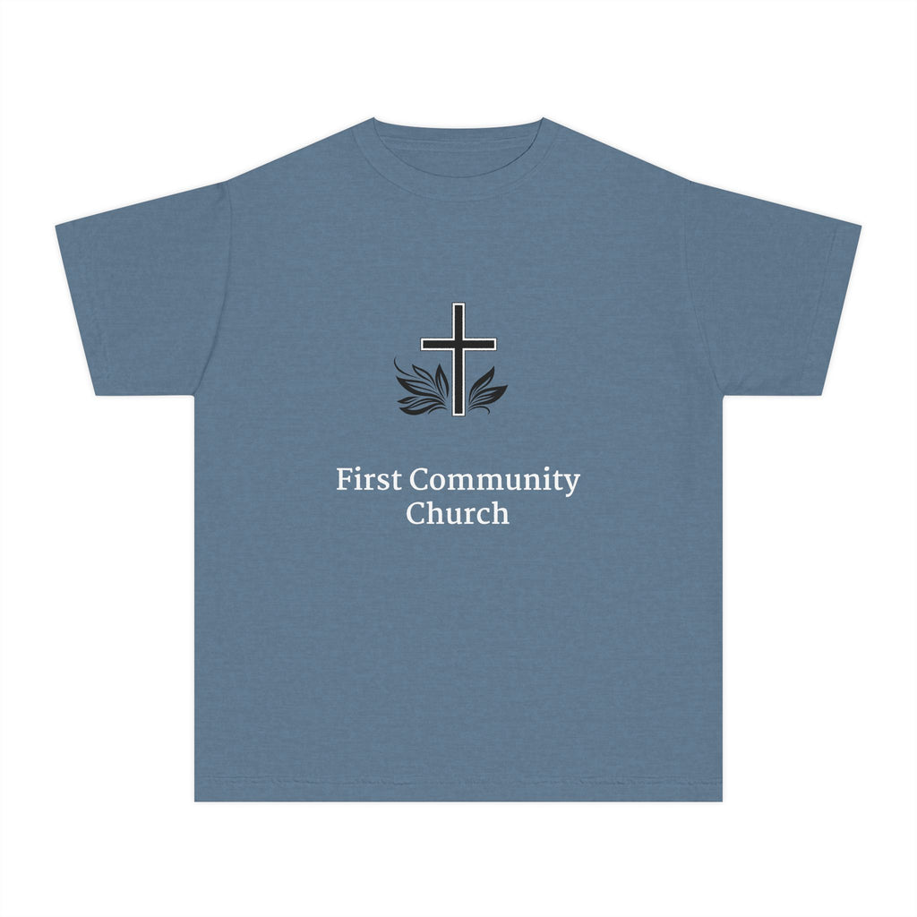 [LOGO+TEXT] Comfort Colors Youth Tee