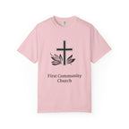 [LOGO+TEXT(FRNT/BCK] — Comfort Colors Tee (The Light That Is Set On The Hill)