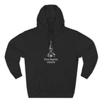 [LOGO+TEXT] Three-Panel Fleece Church Hoodie