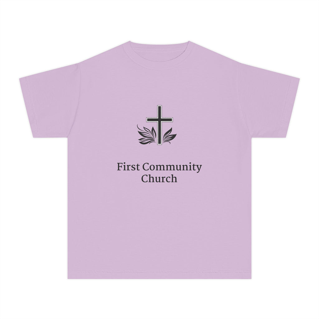 [LOGO+TEXT] Comfort Colors Youth Tee