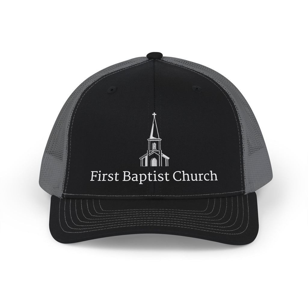 [LOGO+TEXT] Church Trucker Cap — (Richardson)