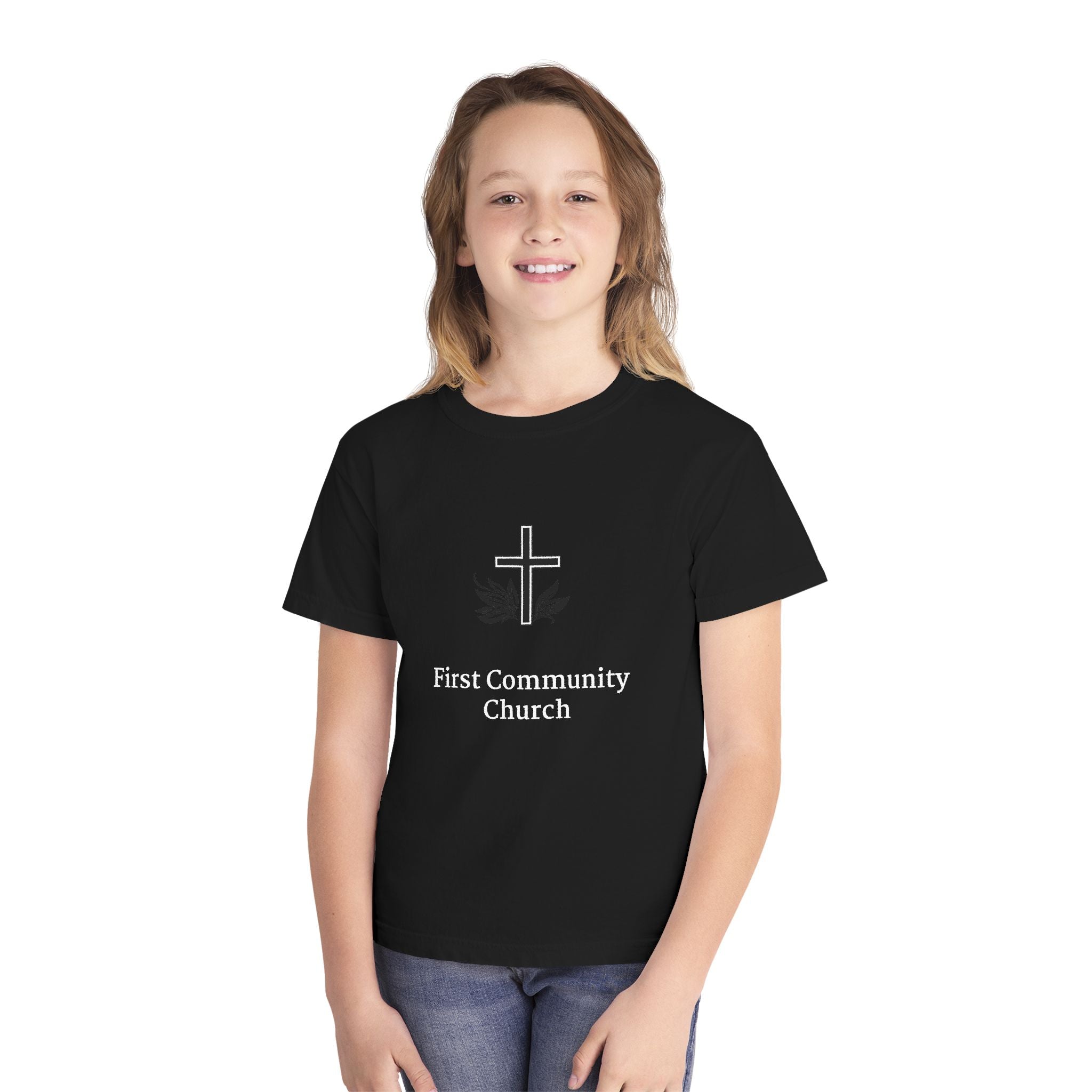 [LOGO+TEXT] Comfort Colors Youth Tee