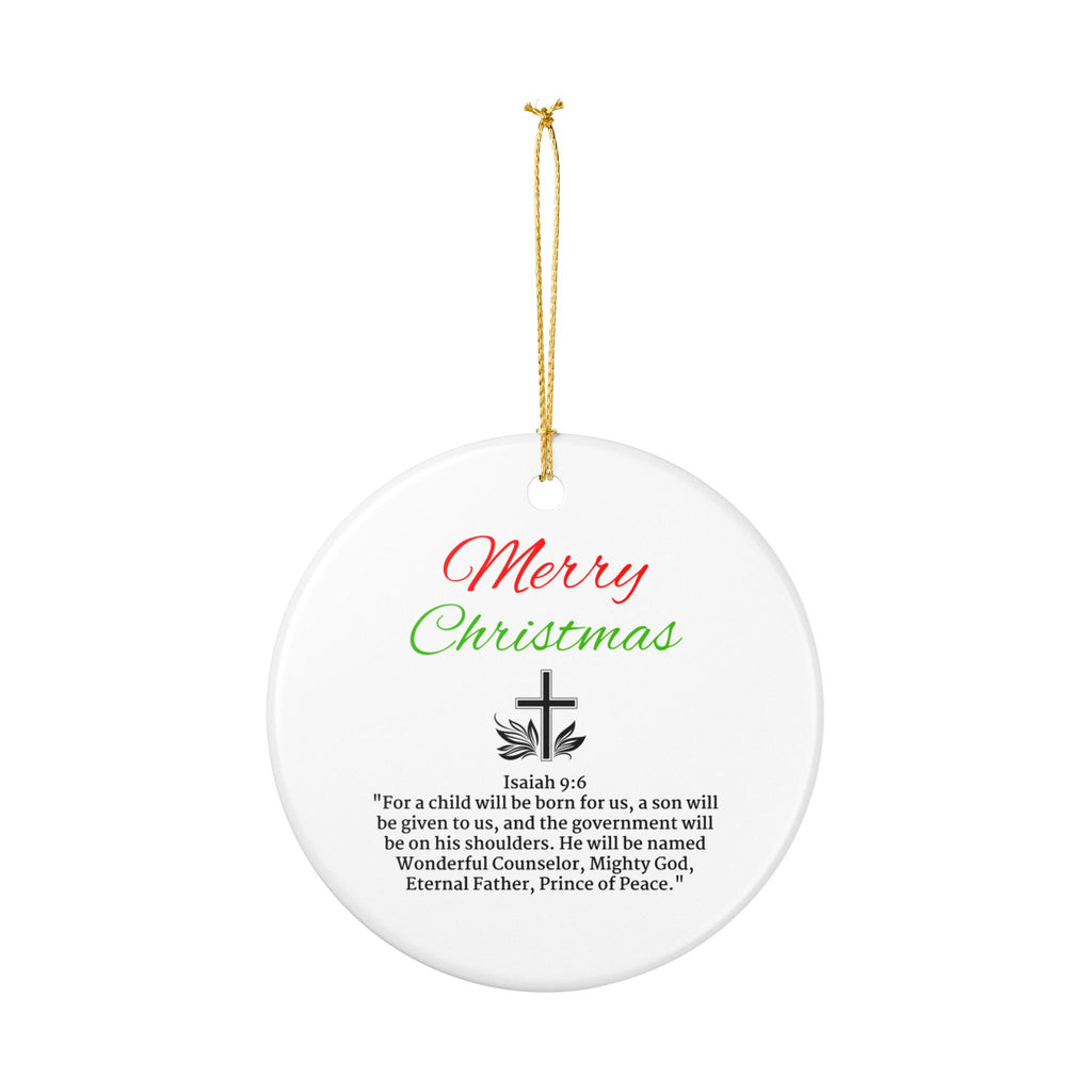 [LOGO+TEXT] Ceramic Church Ornament