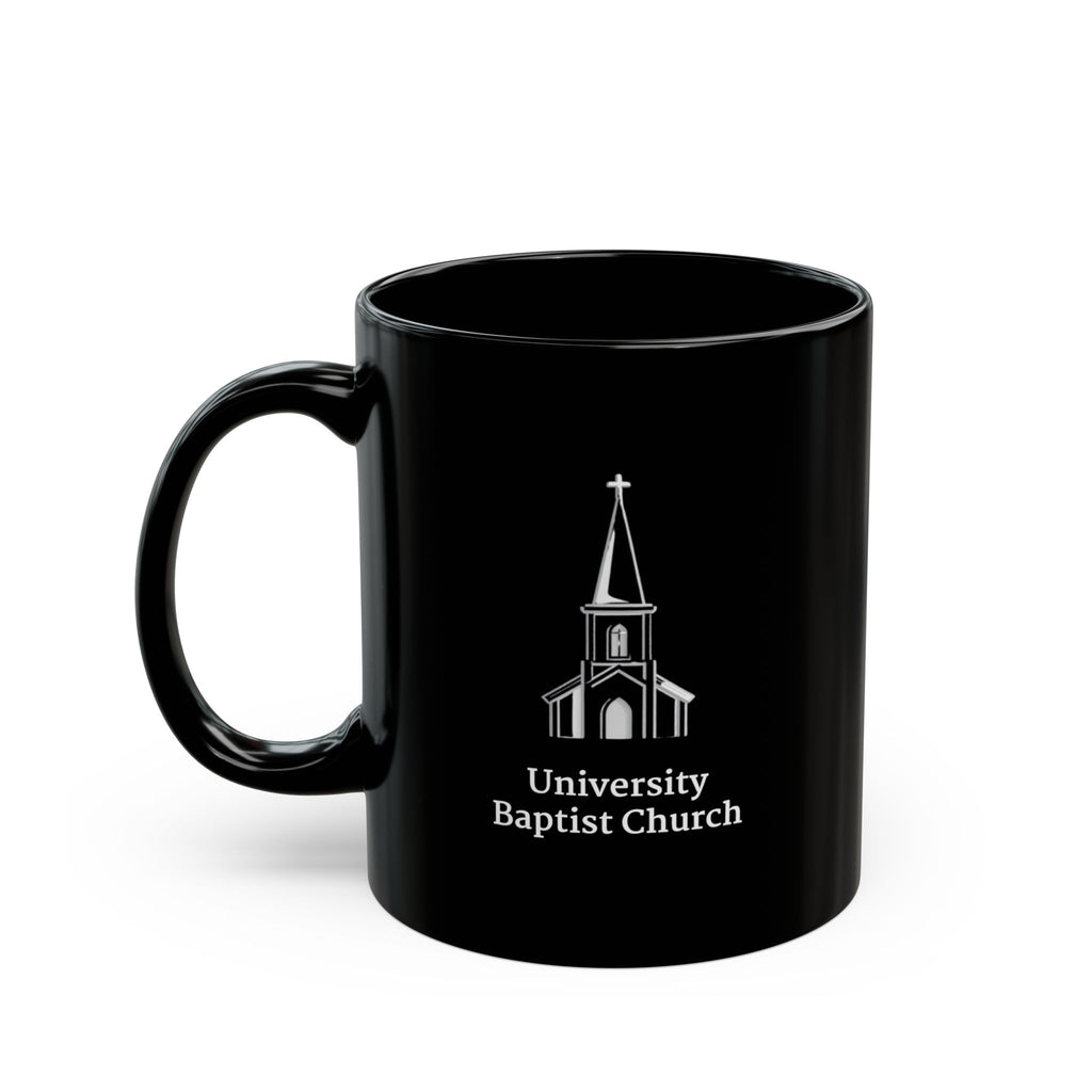 [LOGO+TEXT] Black Ceramic Mug (11oz or 15oz)