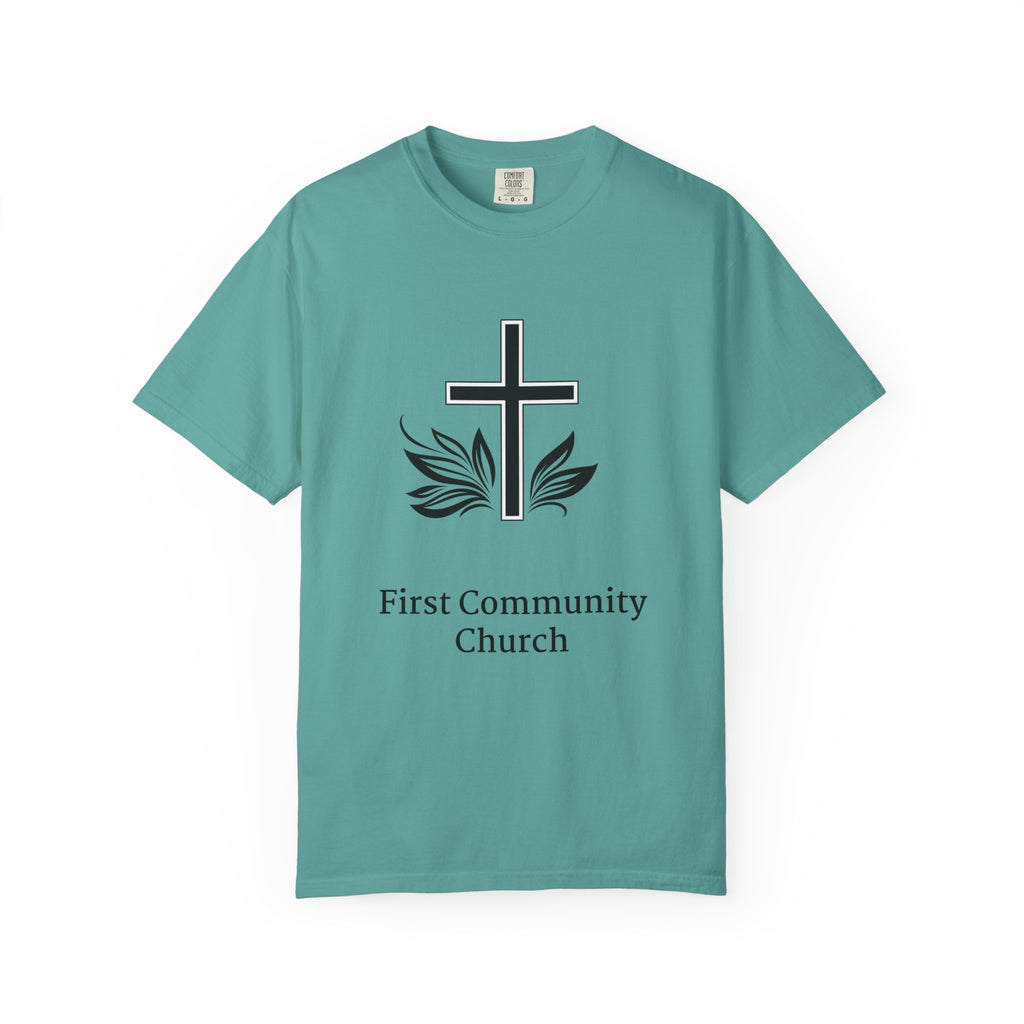 [LOGO+TEXT(FRNT/BCK] — Comfort Colors Tee (The Light That Is Set On The Hill)