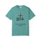 [LOGO+TEXT(FRNT/BCK] — Comfort Colors Tee (The Light That Is Set On The Hill)