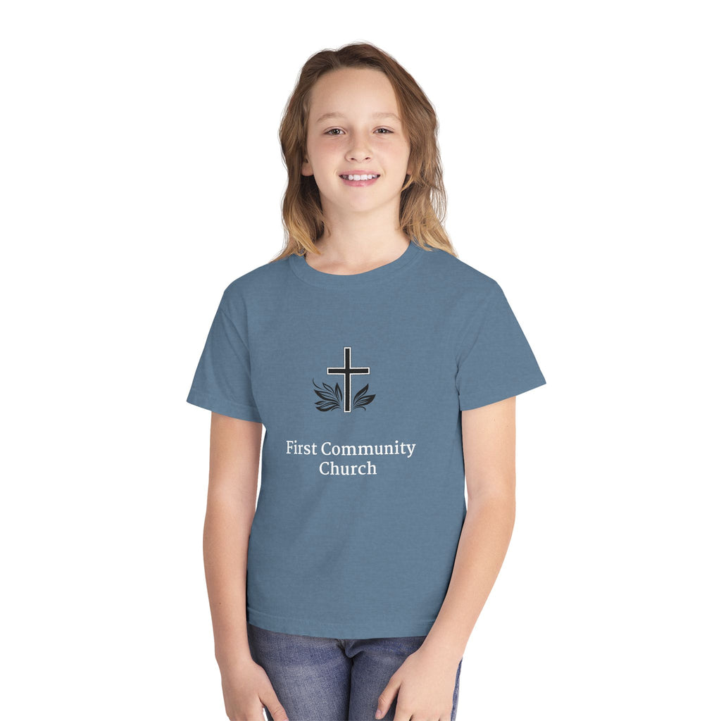 [LOGO+TEXT] Comfort Colors Youth Tee
