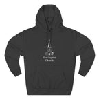 [LOGO+TEXT] Three-Panel Fleece Church Hoodie