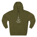 [LOGO+TEXT] Three-Panel Fleece Church Hoodie
