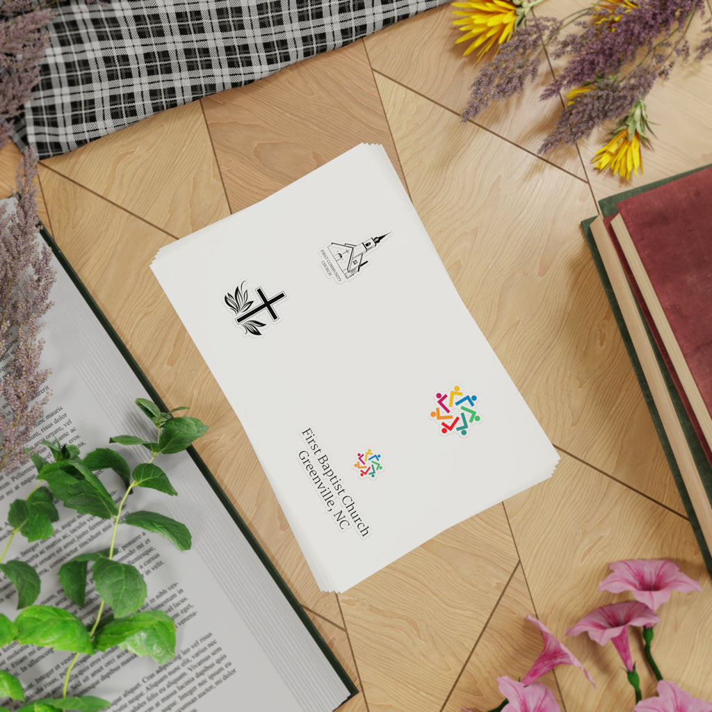 [LOGO+TEXT] Sticker Sheet Bundle, 5pcs