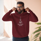 [LOGO+TEXT] Three-Panel Fleece Church Hoodie
