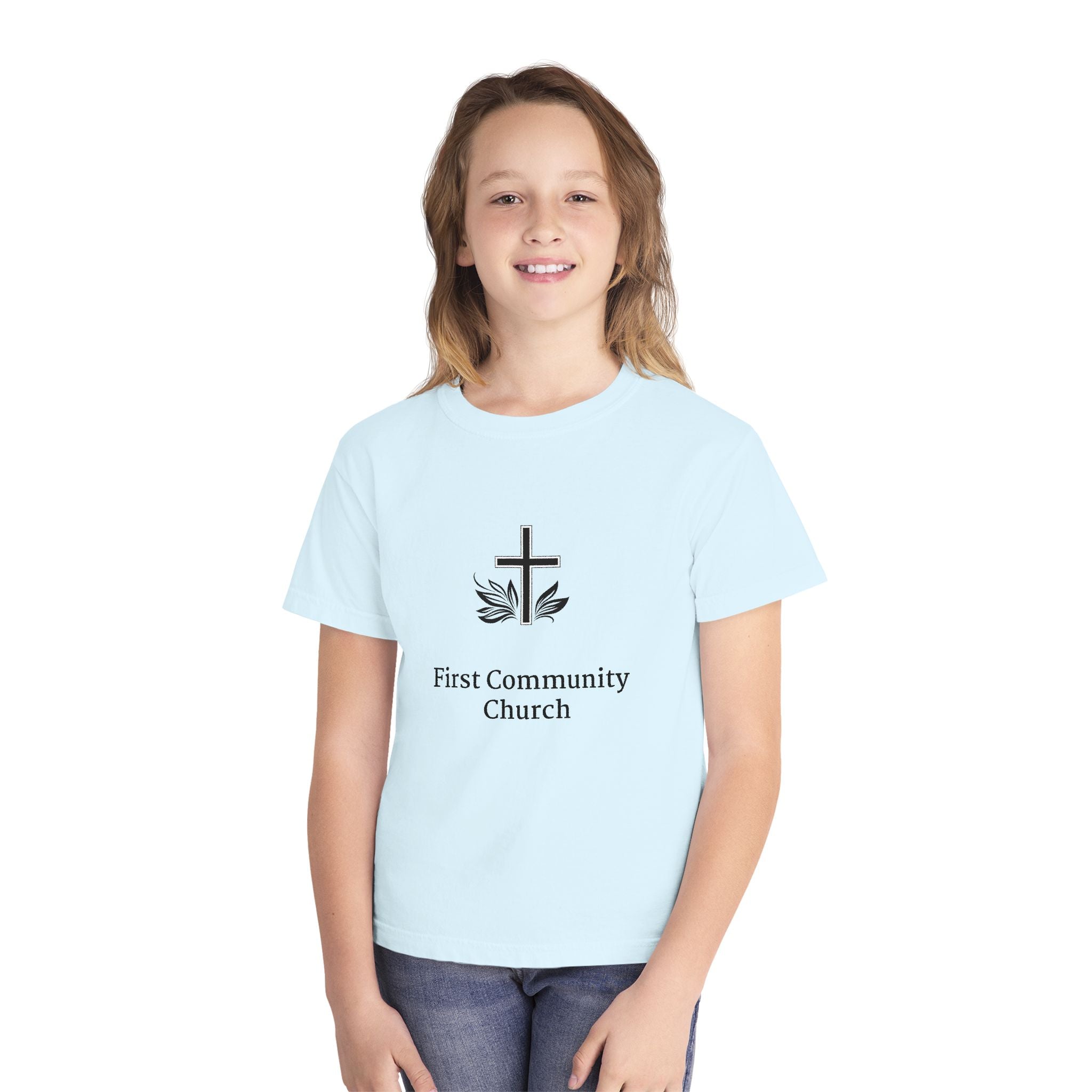 [LOGO+TEXT] Comfort Colors Youth Tee