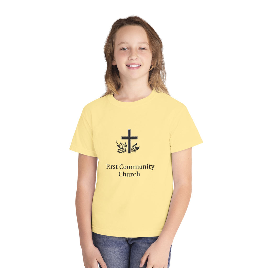[LOGO+TEXT] Comfort Colors Youth Tee