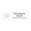 [LOGO+2TEXT] Church Merch Car Magnet
