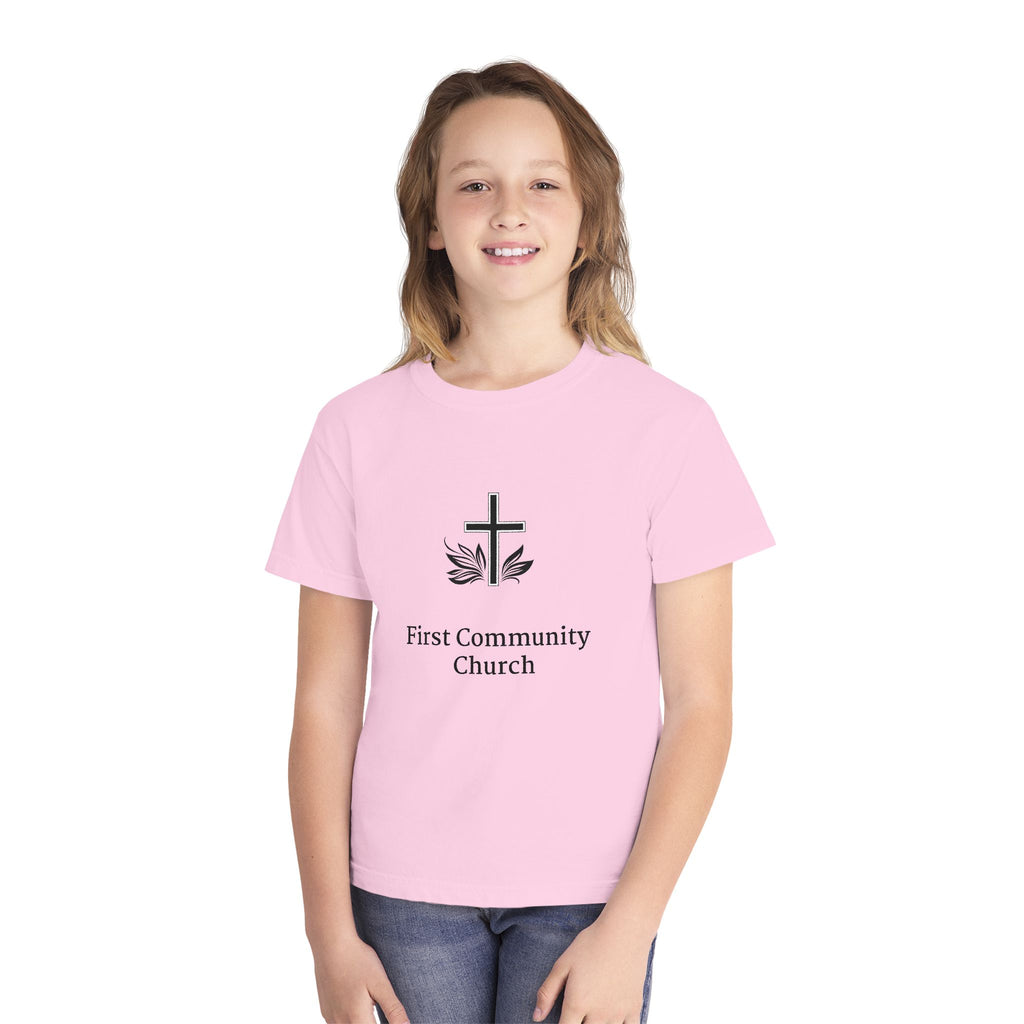 [LOGO+TEXT] Comfort Colors Youth Tee
