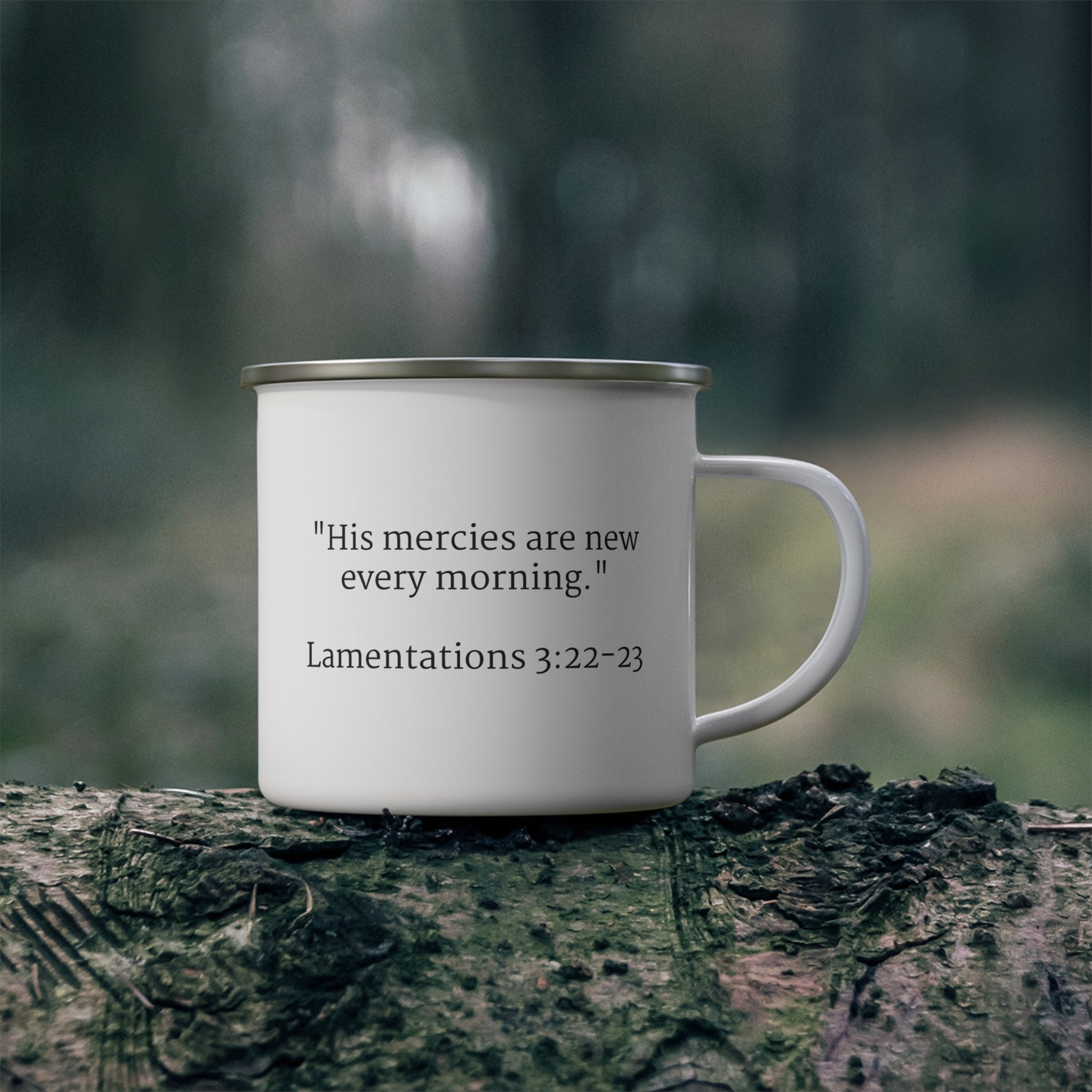 [LOGO+TEXT] Enamel Camping Mug