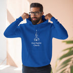 [LOGO+TEXT] Three-Panel Fleece Church Hoodie