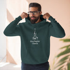[LOGO+TEXT] Three-Panel Fleece Church Hoodie