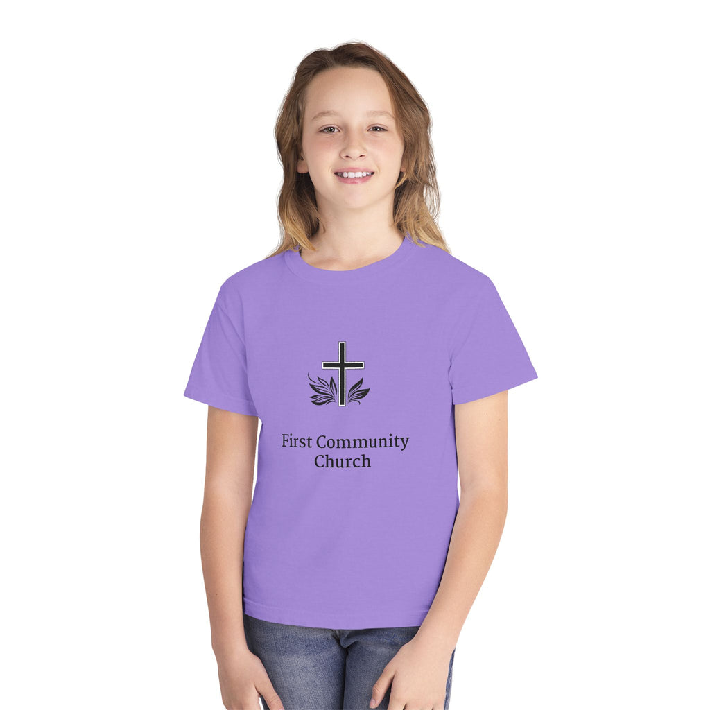 [LOGO+TEXT] Comfort Colors Youth Tee