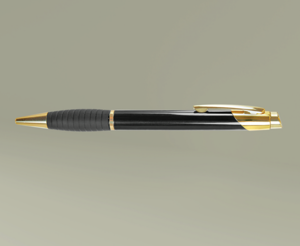 [LOGO+TEXT] Premium Engraved Brass Ballpoint Pen