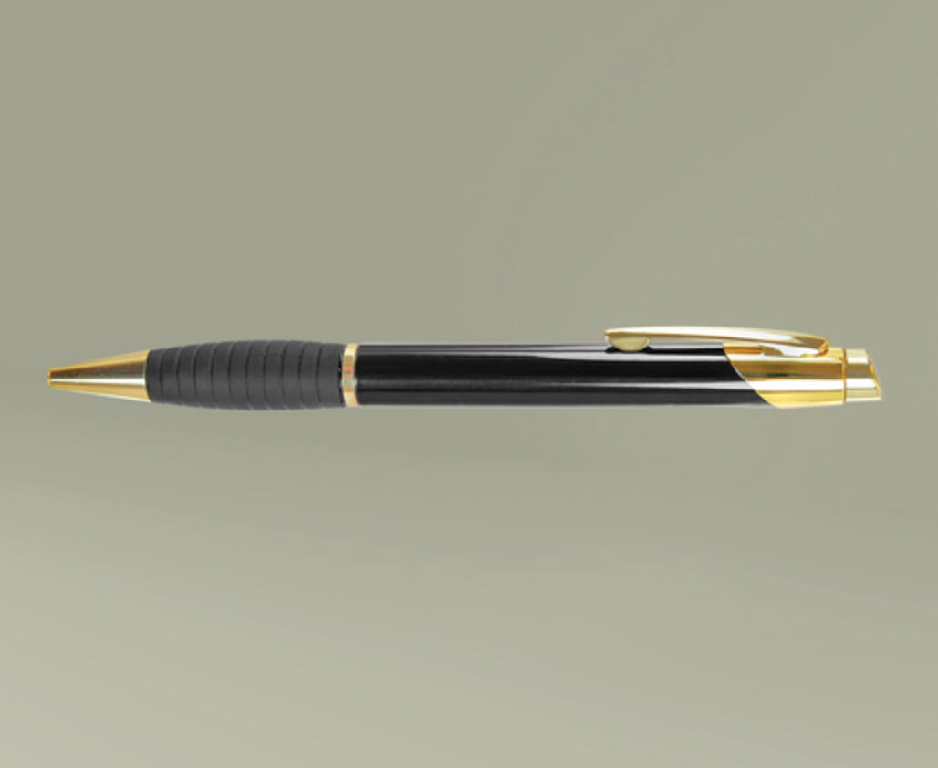 [LOGO+TEXT] Premium Engraved Brass Ballpoint Pen